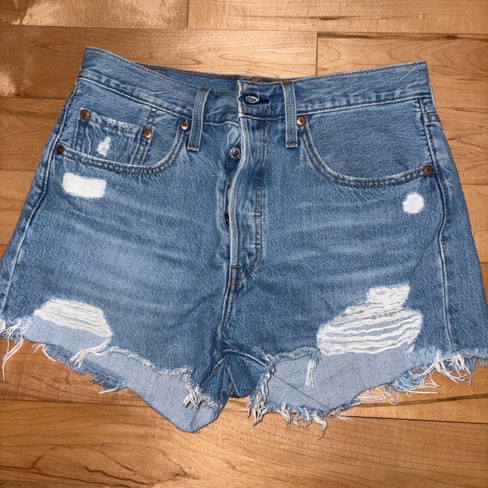 Levi's Light Blue Denim Jean shorts
